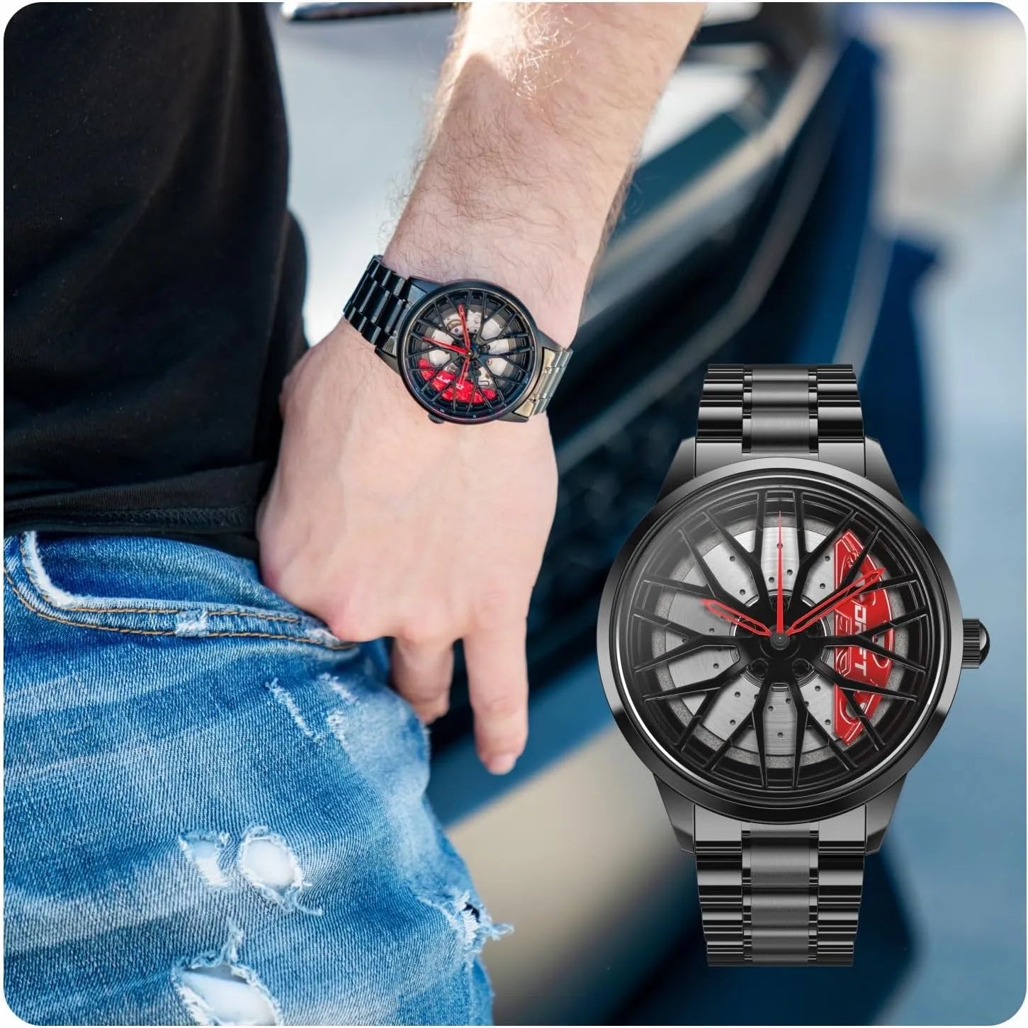 Sport Car Rim Dial Watch By GearShift
