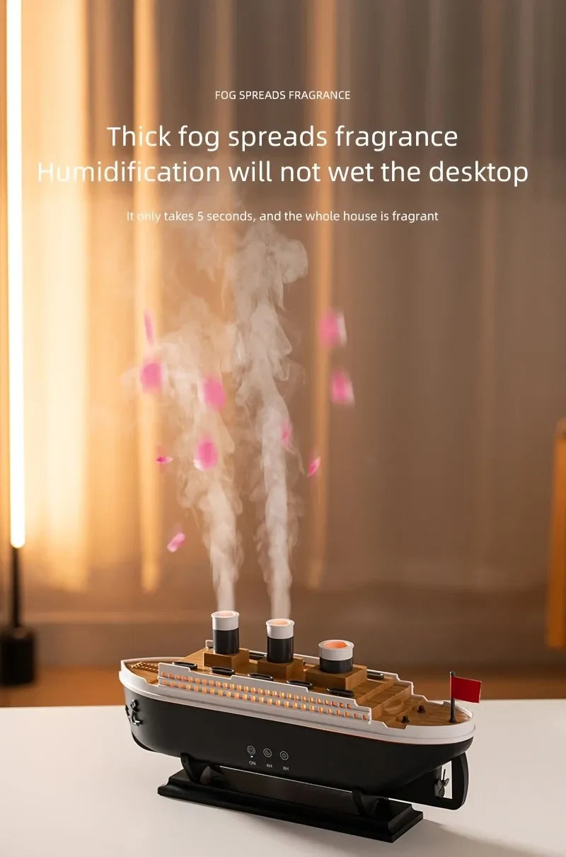 Titanic Steam Ship Design Humidifier! Diffuser for Home Steamship Design Diffuser